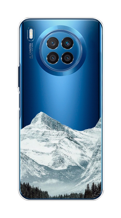 

Чехол на Huawei Nova 8i "Горы арт 1", Белый;зеленый, 6106350-2