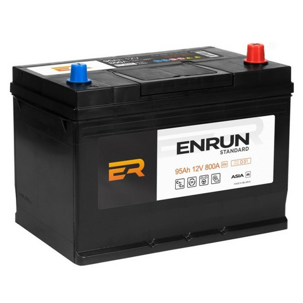 Аккумулятор Enrun Jis Standart 95 А/Ч Обратная R+ D31 303x175x228 En800 А ENRUN арт. ESA95