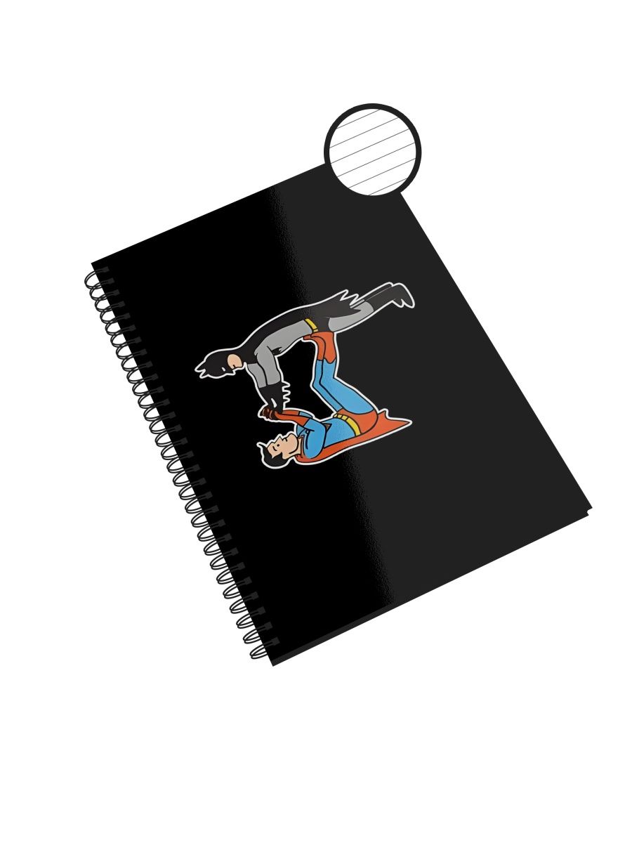 

Блокнот Каждому Своё "Бэтмен/Робин/Супермен" NP-MVRBS2-A5/3 A5 48л в линейку, NP-MVRBS2-A5/3