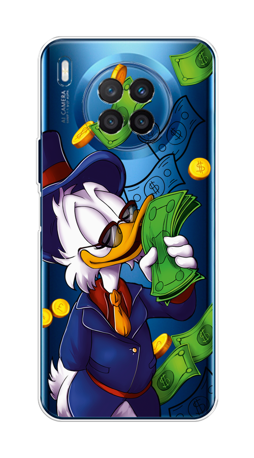 

Чехол на Huawei Nova 8i "Scrooge McDuck with Money", Синий;зеленый;белый, 6106350-6