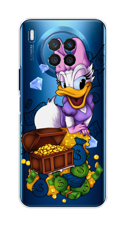 

Чехол на Huawei Nova 8i "Rich Daisy Duck", Коричневый;белый;фиолетовый, 6106350-6