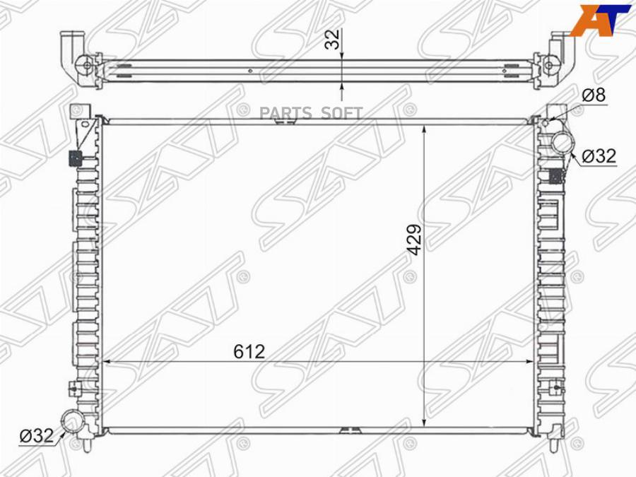

Радиатор Land Rover Freelander I 1.8 97-00 Sat арт. LR0002-97-1