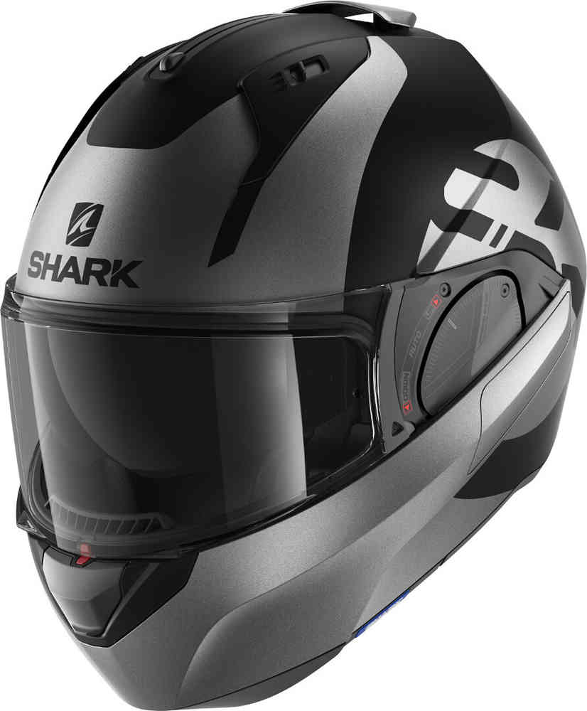 Шлем SHARK EVO ES KEDJE MAT арт.HE9809E-KAK-XS Black/Anthracite/Black XS