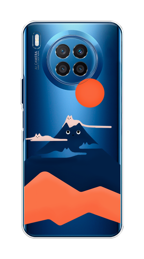 

Чехол на Huawei Nova 8i "Кот-гора", Черный;оранжевый, 6106350-4
