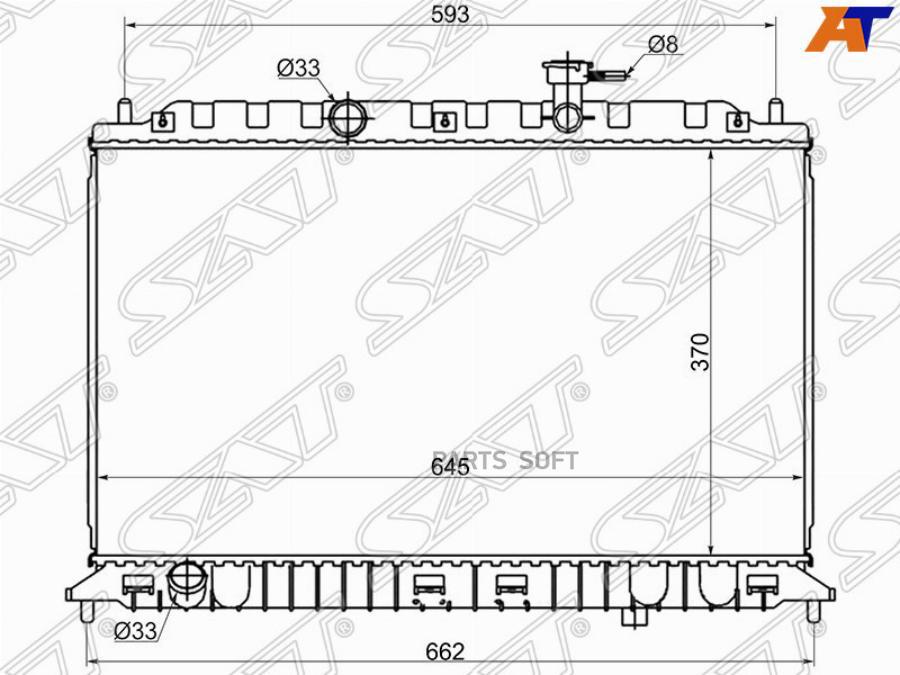 

Радиатор Kia Rio Ii 1.4/1.6 2005- Sat арт. KI0004-05MT