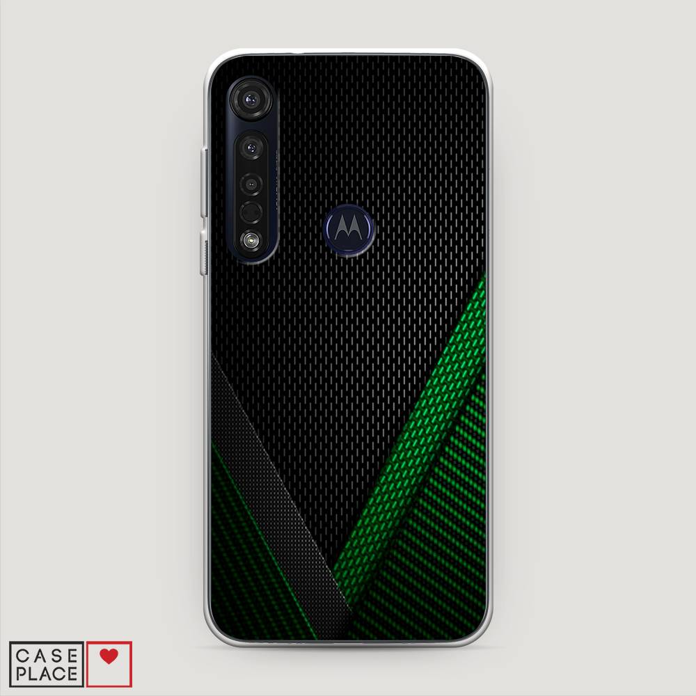 

Чехол Awog на Motorola Moto G8 Plus / Моторола Мото G8 Plus "Зеленый карбон", Разноцветный, 241450-3