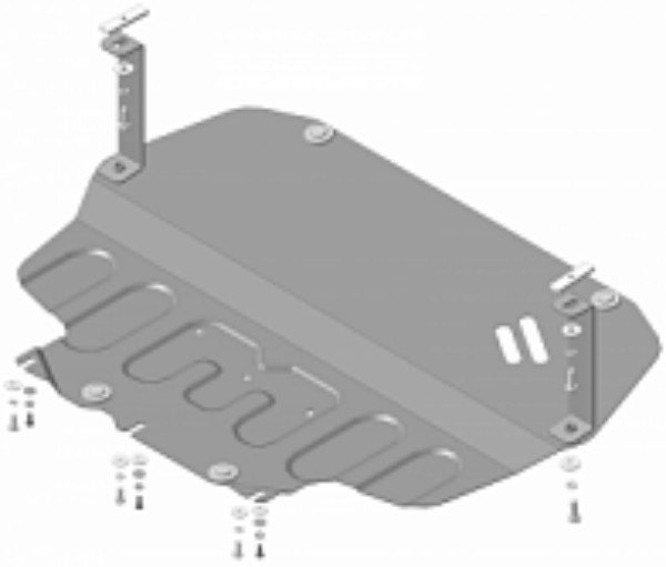 

защита двигателя, кпп skoda octavia, motodor.72302, Черный, motodor.72302