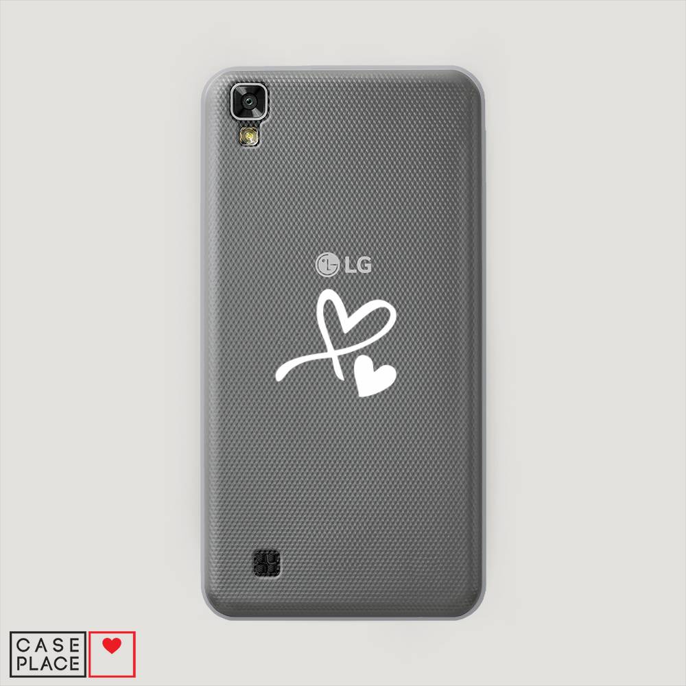 

Чехол Awog на LG X Power (K220DS) "Сердечко минимализм", Белый, 82350-6