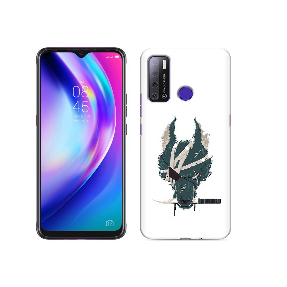 

Чехол MyPads Tocco для Tecno Pouvoir 4 волк-разбойник, Прозрачный, Tocco