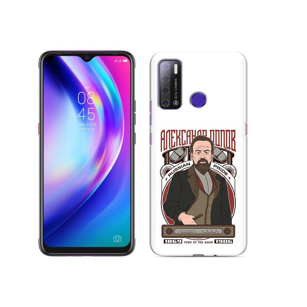 

Чехол MyPads Tocco для Tecno Pouvoir 4 Александр Попов, Прозрачный, Tocco