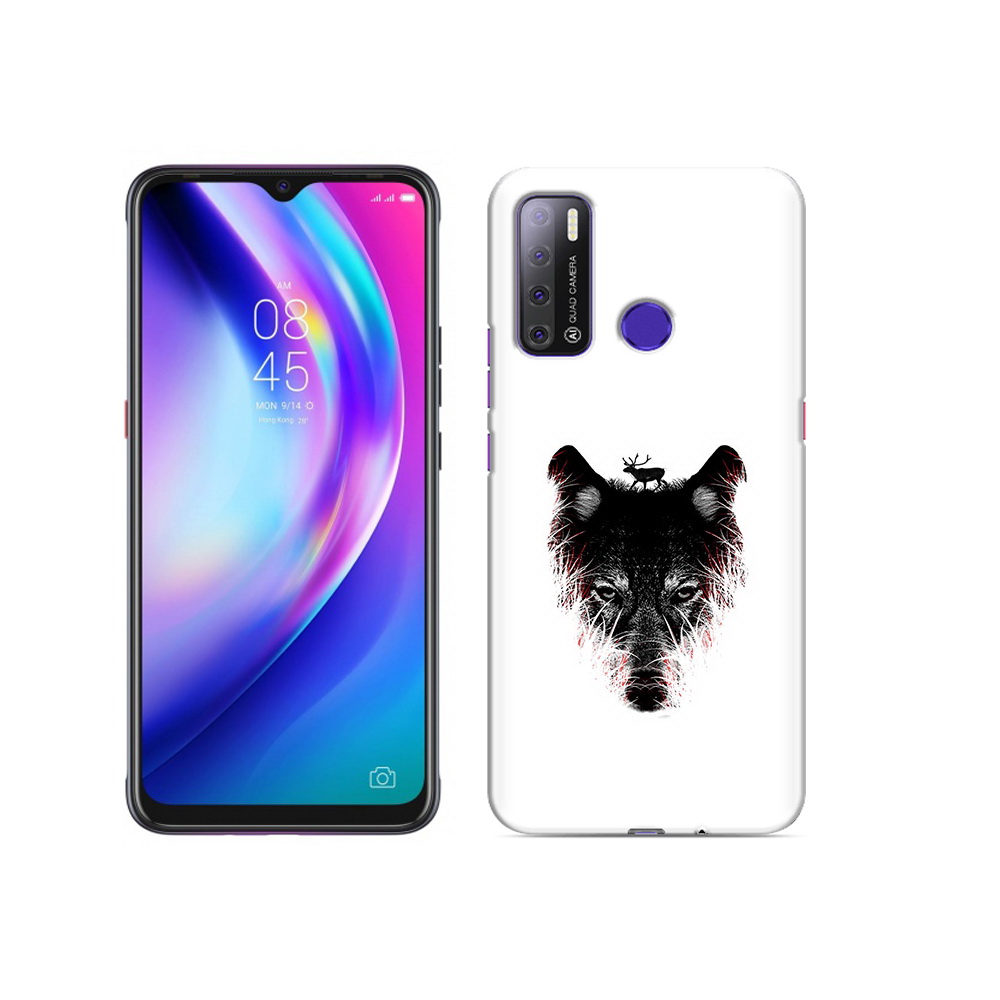 

Чехол MyPads Tocco для Tecno Pouvoir 4 волк в траве, Прозрачный, Tocco