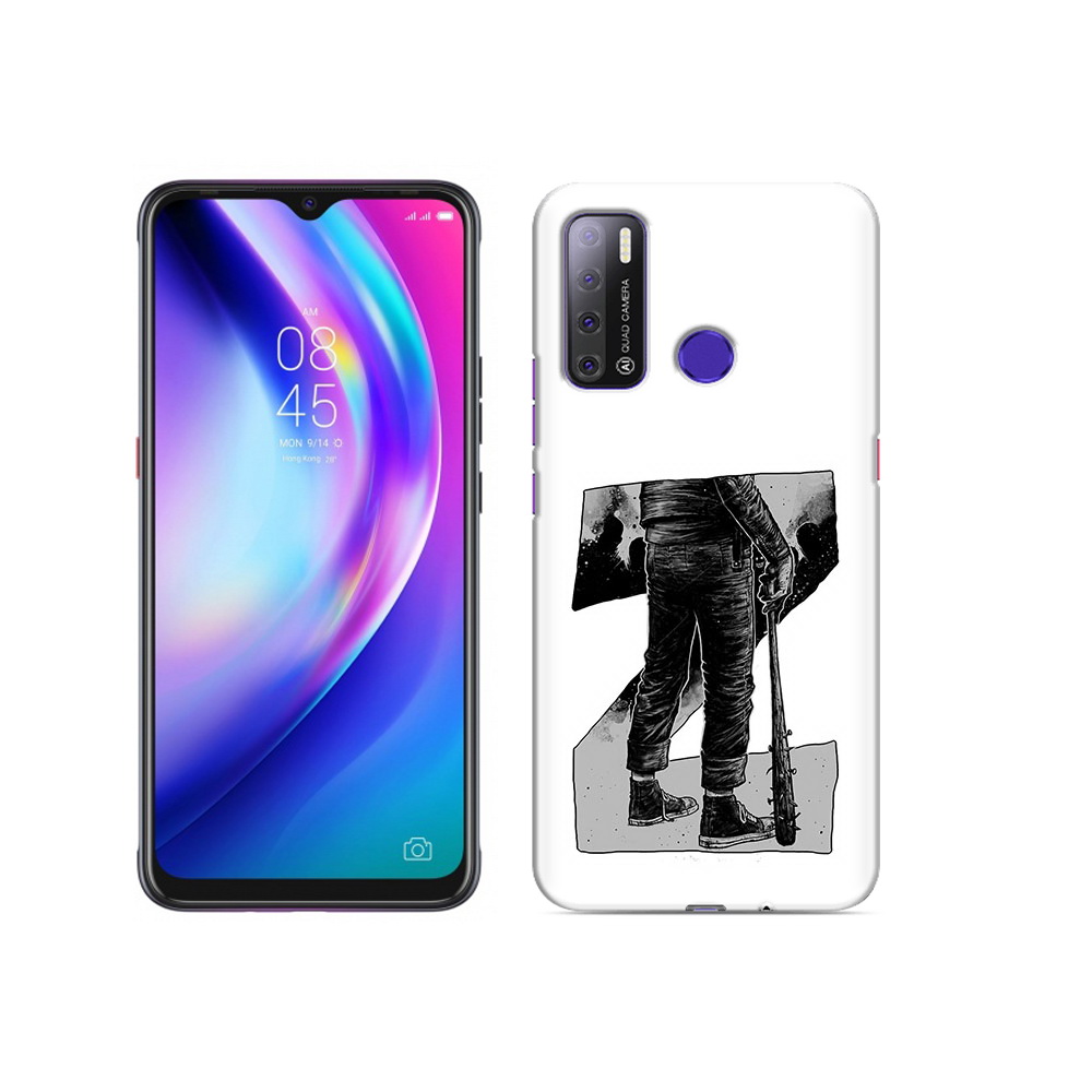 

Чехол MyPads Tocco для Tecno Pouvoir 4 воин черно белый, Tocco