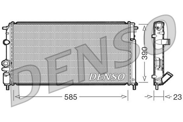 Радиатор 585x390 Denso DRM23053