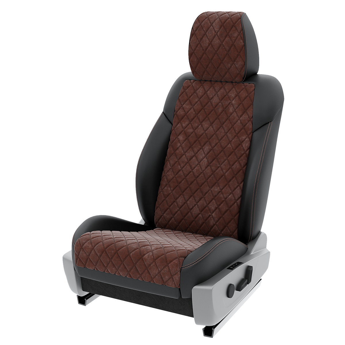 

Чехлы на сиденья Automobiler для BMW 3 F30 6 A-A-937F2S352 Алькантара ромб, Коричневый;черный, A-A-937