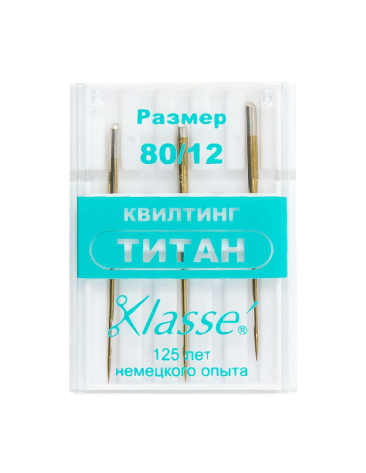 

Иглы для бытовых швейных машин квилтинг N80 (титан) N80/12