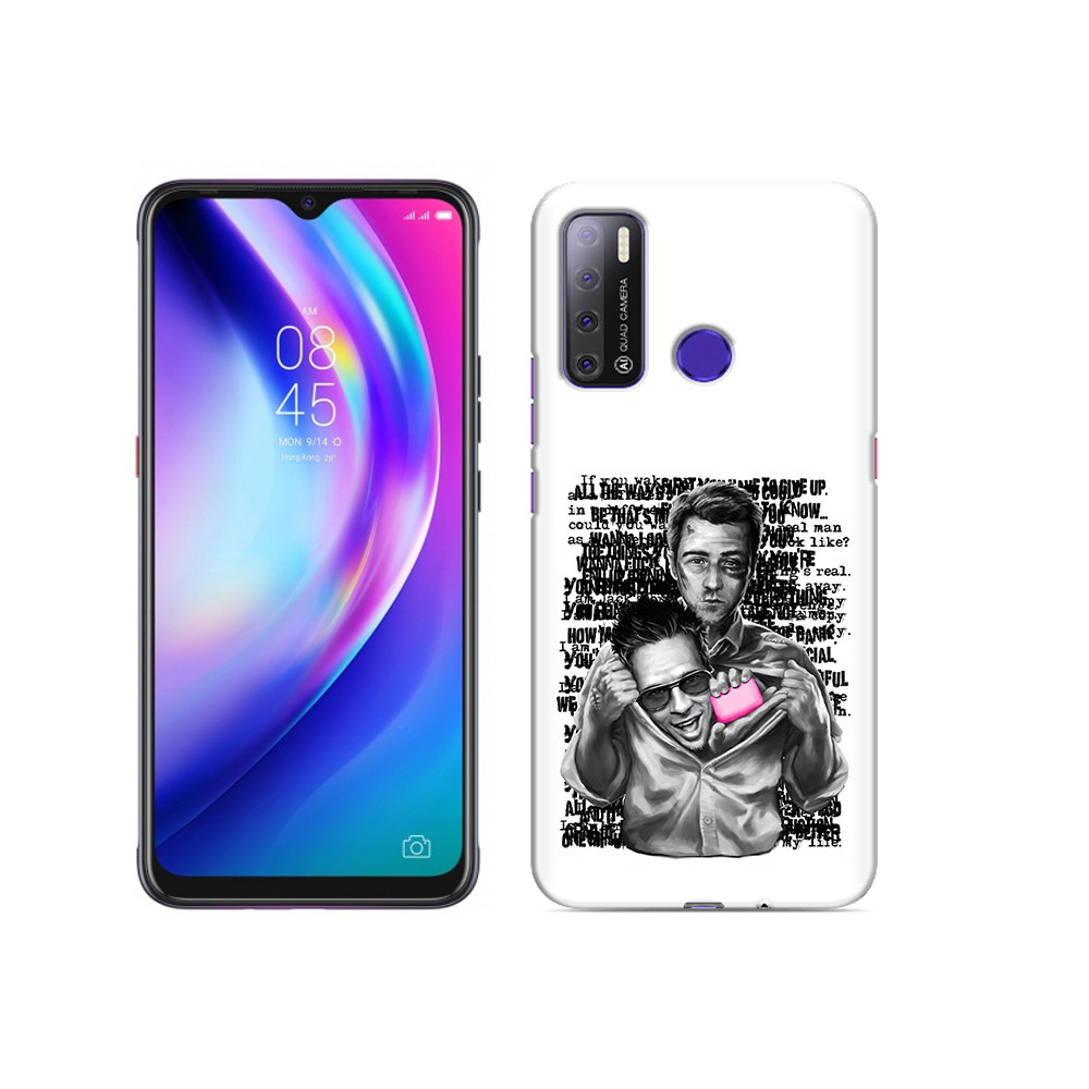 

Чехол MyPads Tocco для Tecno Pouvoir 4 бойцовский клуб, Прозрачный, Tocco