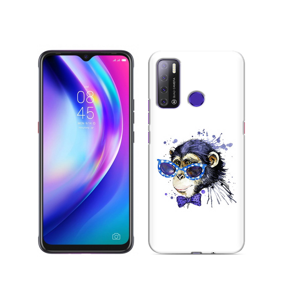 

Чехол MyPads Tocco для Tecno Pouvoir 4 акварельная обезьяна, Прозрачный, Tocco