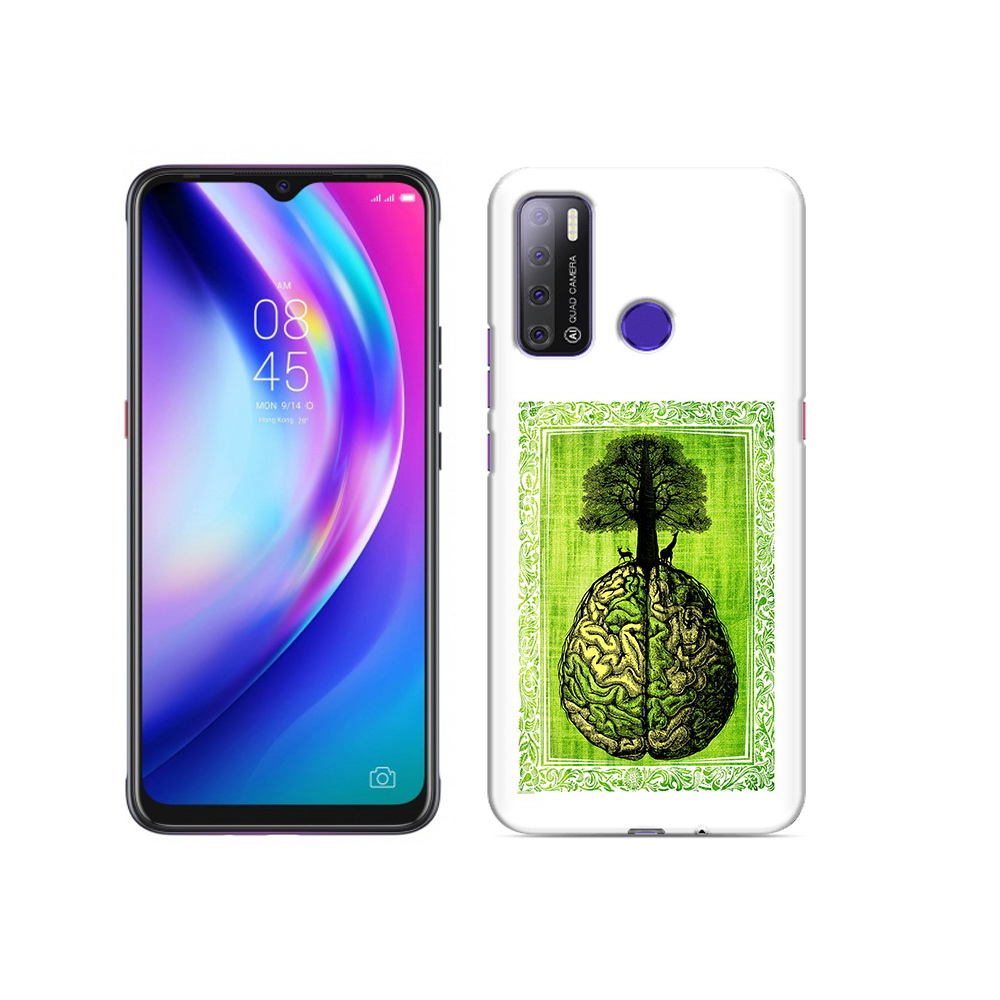 

Чехол MyPads Tocco для Tecno Pouvoir 4 абстракция здоровый мозг, Прозрачный, Tocco