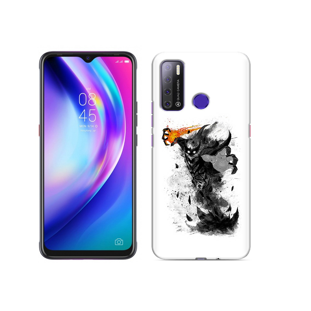 

Чехол MyPads Tocco для Tecno Pouvoir 4 nevermore черно белый, Прозрачный, Tocco