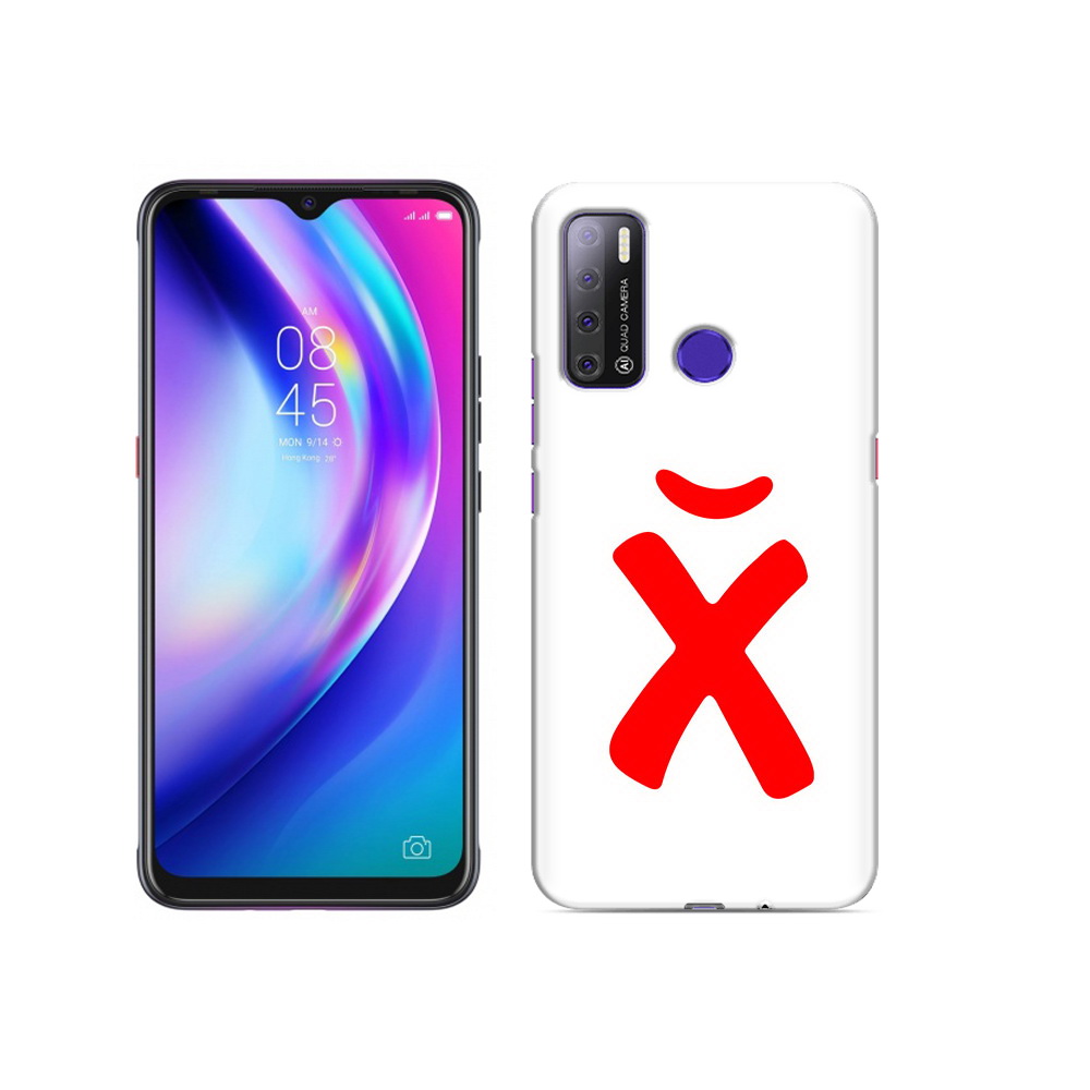 

Чехол MyPads Tocco для Tecno Pouvoir 4 абстракция буква х, Прозрачный, Tocco