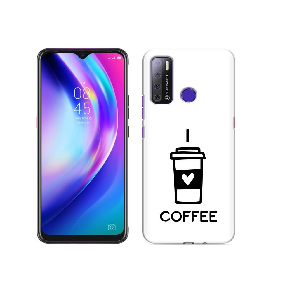 

Чехол MyPads Tocco для Tecno Pouvoir 4 Я люблю кофе, Прозрачный, Tocco