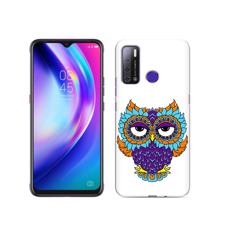 

Чехол MyPads Tocco для Tecno Pouvoir 4 Цветная сова, Прозрачный, Tocco
