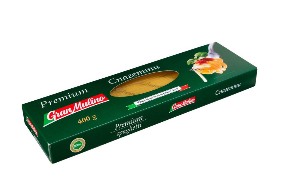 Макароны Granmulino Премиум Спагетти, 400 г х 6 шт