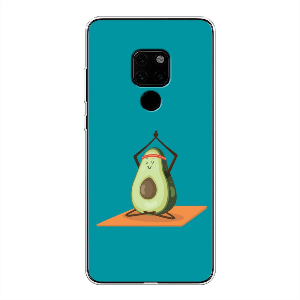 

Чехол на Huawei Mate 20 "Расслабься с авокадо", Голубой, 66850-6