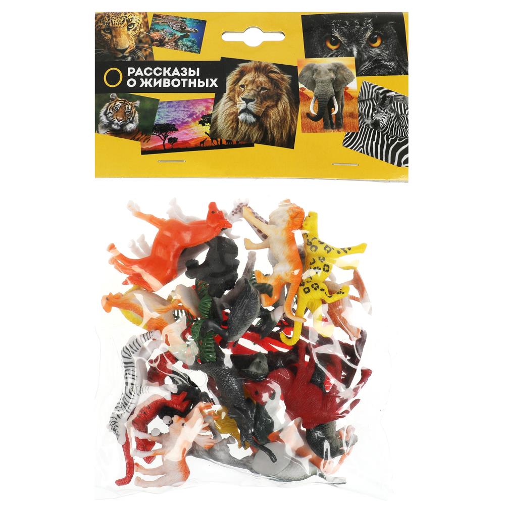 

Игрушки пластизоль набор диких животных, 24 шт. Играем Вместе ZY455454-R