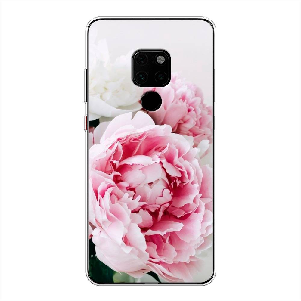 

Чехол на Huawei Mate 20 "Розовые и белые пионы", Розовый;белый, 66850-2
