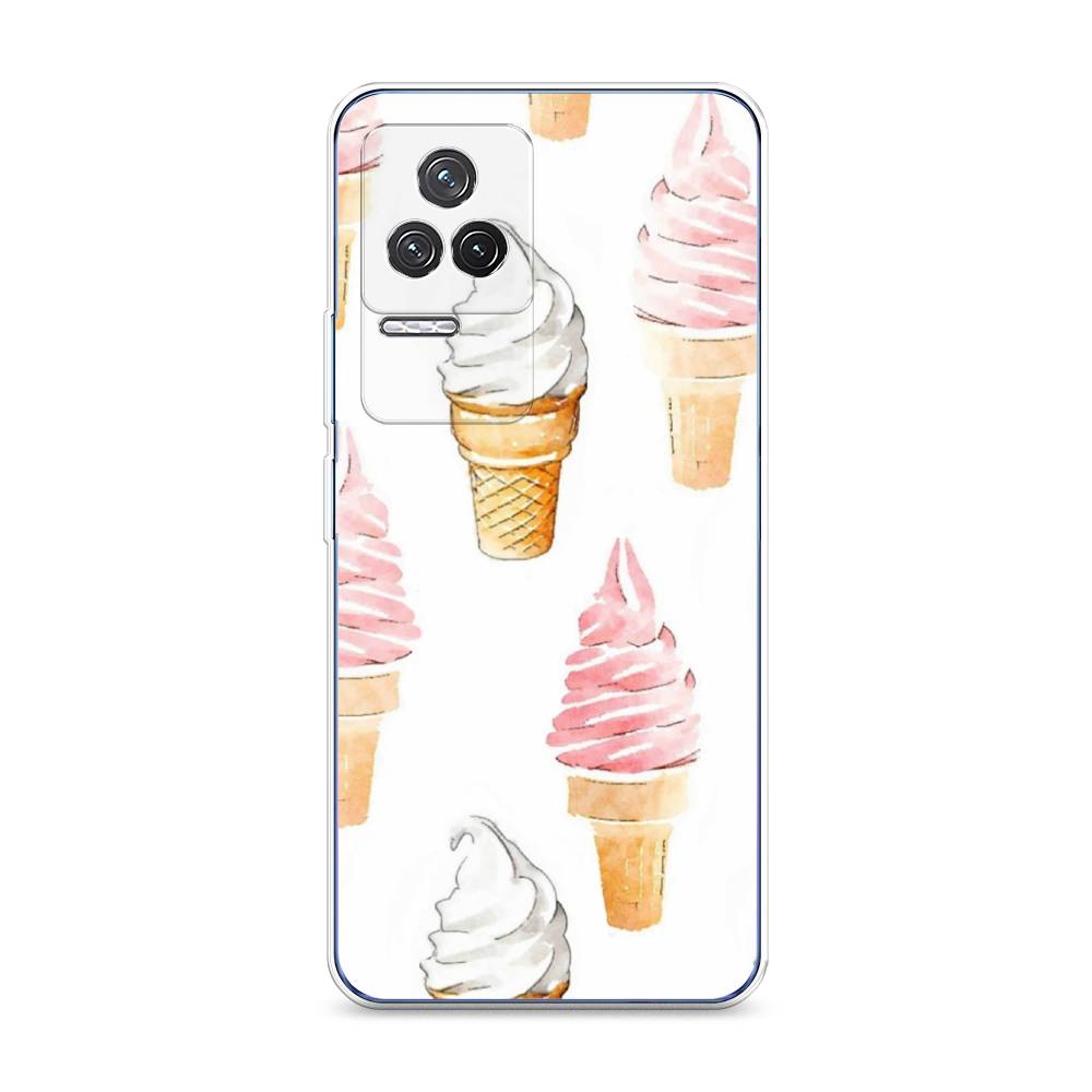 

Чехол Awog на Xiaomi Redmi K50 "Нарисованное мороженое", Разноцветный, 312250-10