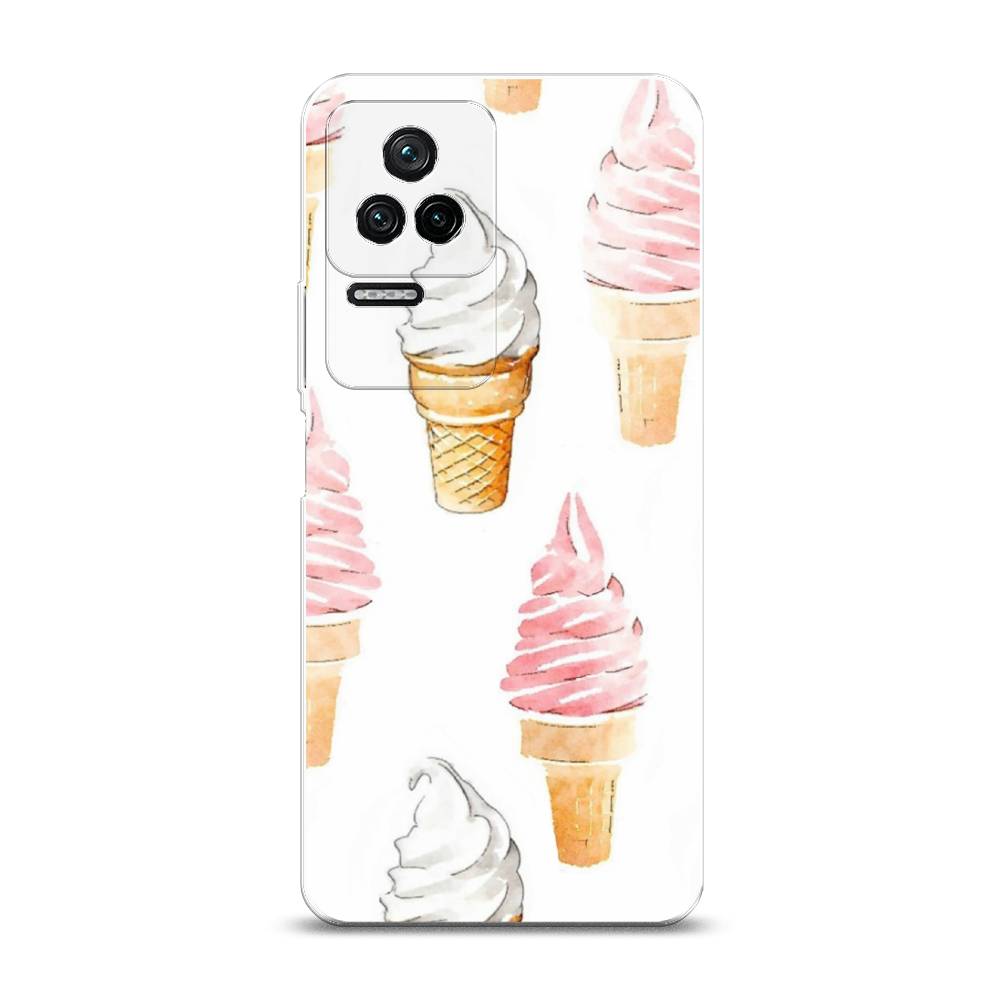

Чехол Awog на Poco F4/Redmi K40S "Нарисованное мороженое", Разноцветный, 314650-10
