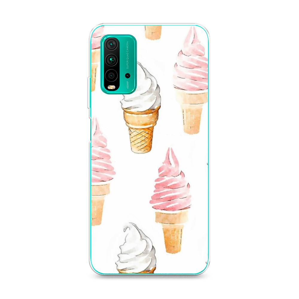 

Чехол Awog на Xiaomi Redmi 9T "Нарисованное мороженое", Разноцветный, 39850-10