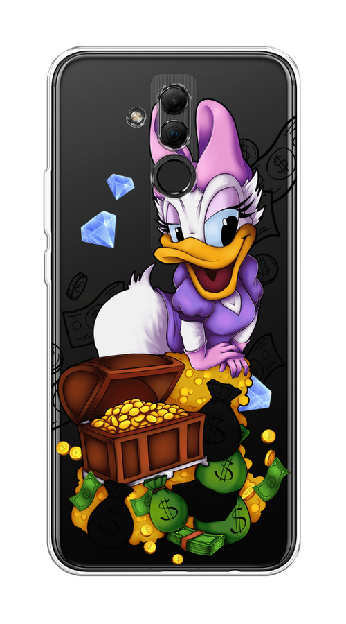 

Чехол на Huawei Mate 20 Lite "Rich Daisy Duck", Коричневый;белый;фиолетовый, 66650-6