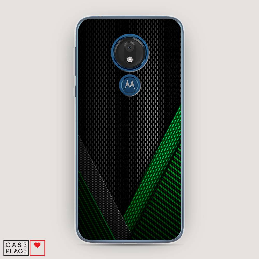 

Чехол Awog на Motorola Moto G7 / Моторола Мото G7 "Зеленый карбон", Разноцветный, 241150-3