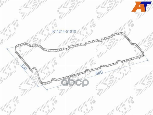 

Прокладка Клапанной Крышки Левая Toyota Land Cruiser 200 1vdftv 07- Sat арт. K11214-51010