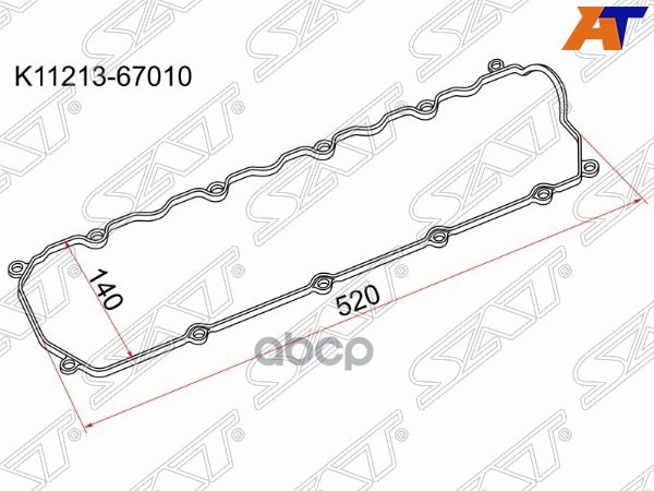 

Прокладка Клапанной Крышки Ty 1kz-Te Sat арт. K11213-67010