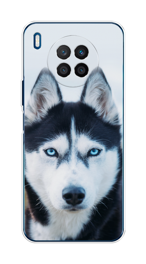 

Чехол на Huawei Nova 8i "Хаски 2", Синий;белый, 6106350-1