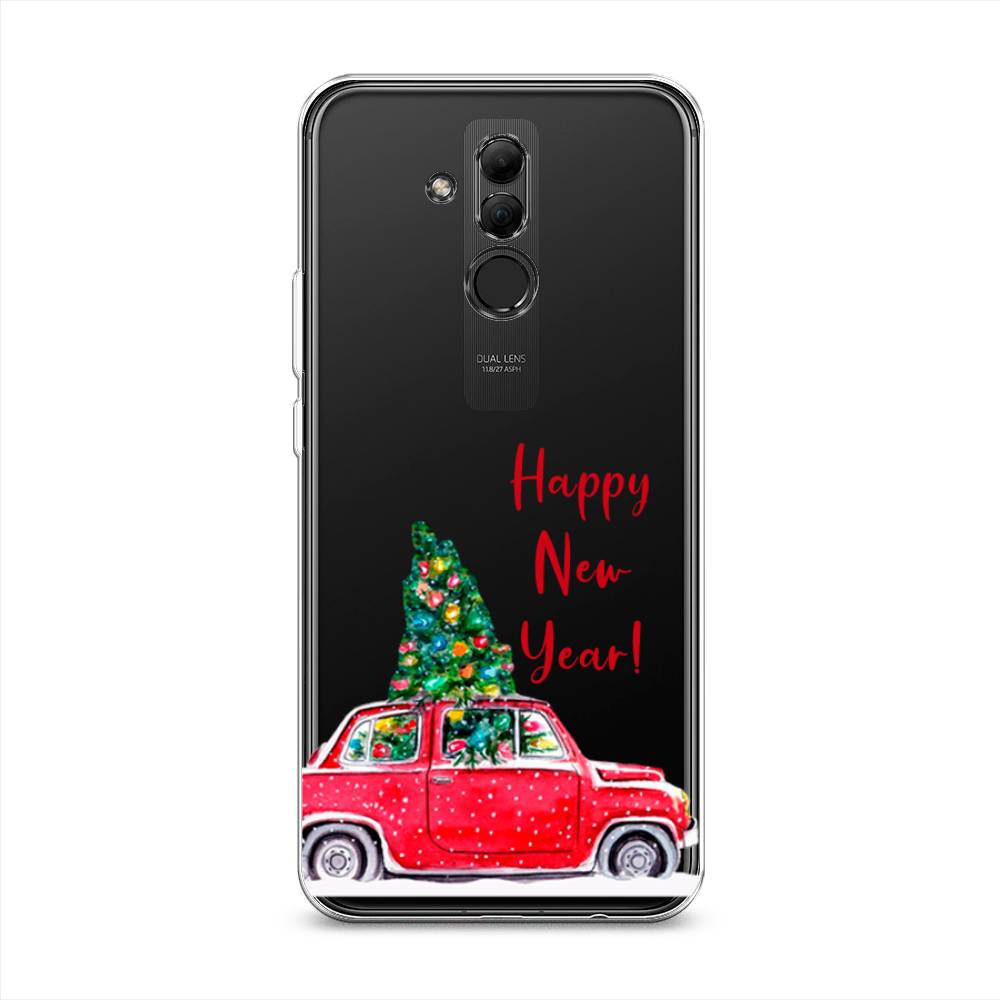 

Чехол на Huawei Mate 20 Lite "Happy New Year", Красный;зеленый, 66650-5