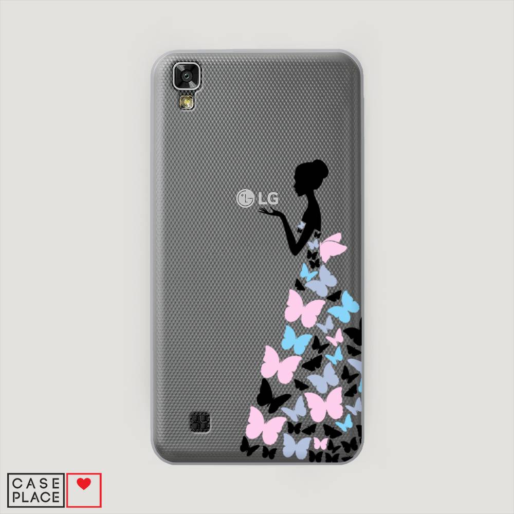 фото Чехол awog "платье из бабочек" для lg x power (k220ds)