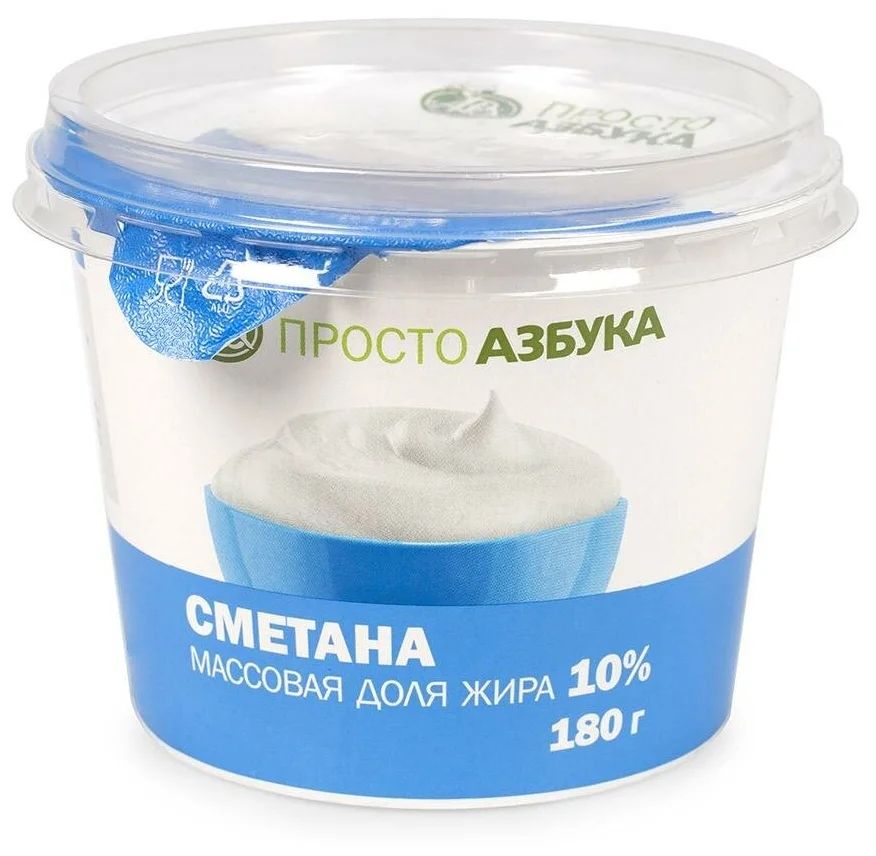 

Сметана Наше Молоко 10% 180 г