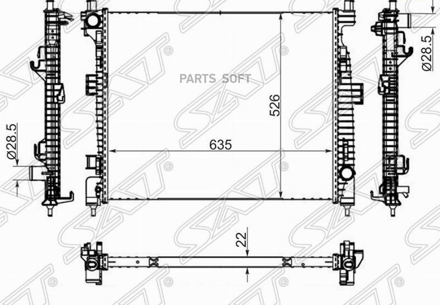 

Радиатор Jeep Grand Cherokee 3.0d 10- Sat арт. JP0005-D