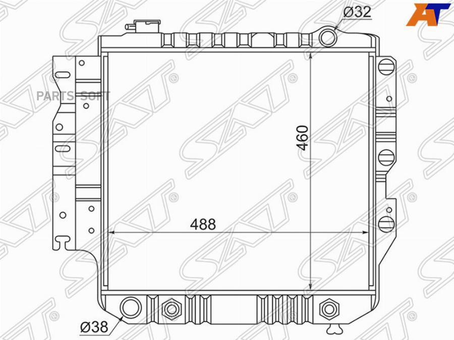 

Радиатор Jeep Wrangler 2.5/4.0/4.2 86-96 // Wrangler 2.5/4.0 97-07 Sat арт. JP0002