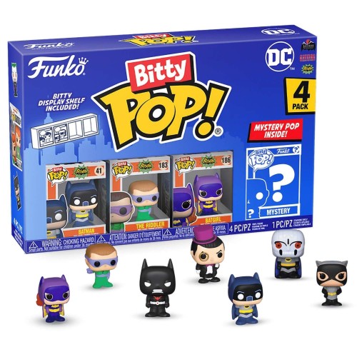 

Фигурка Funko Bitty POP!: DC Comics S4: Batman+The Riddler+Batgirl+Mystery (1 of 4) 4PK 71