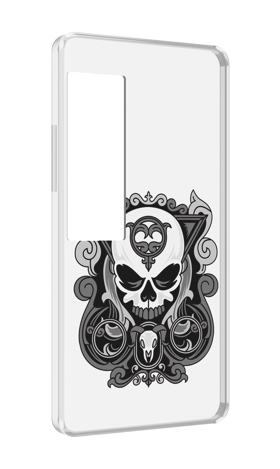 

Чехол MyPads орнамент-на-черепе для Meizu Pro 7 Plus, Прозрачный, Tocco