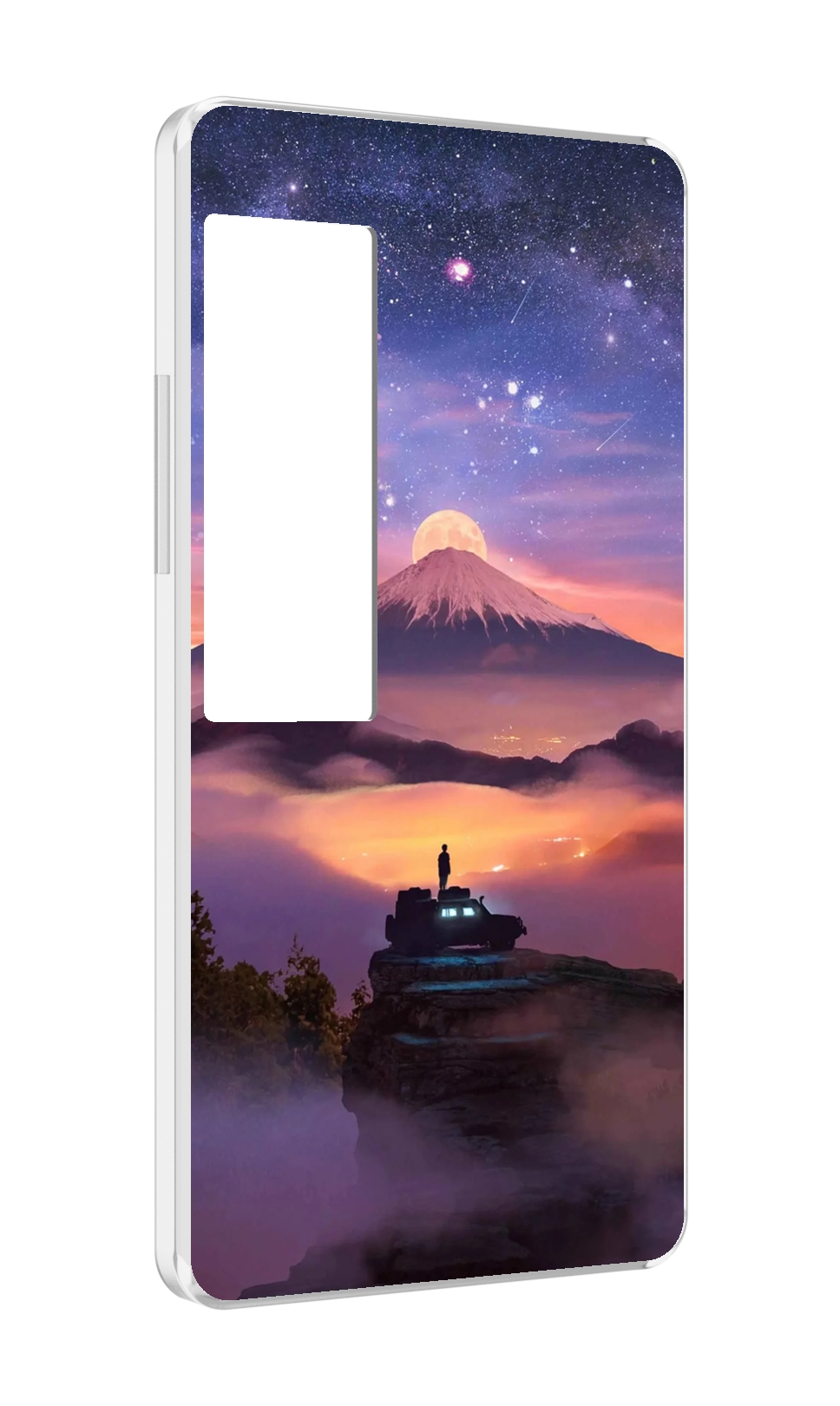

Чехол MyPads ночь-в-горах для Meizu Pro 7 Plus, Прозрачный, Tocco
