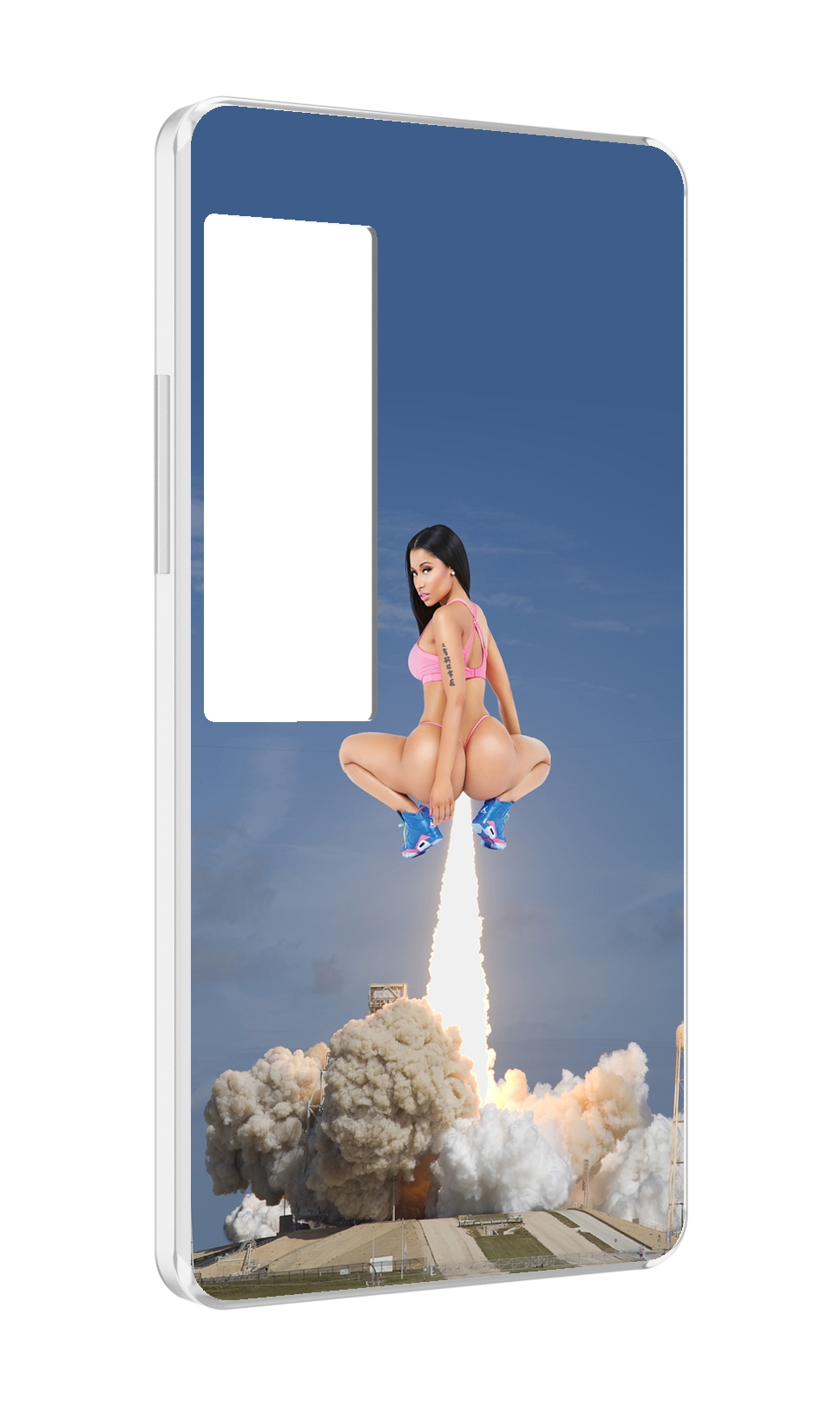 

Чехол MyPads ники-минаж-ракета детский для Meizu Pro 7 Plus, Прозрачный, Tocco