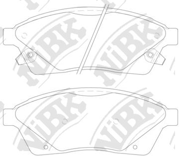Тормозные колодки NiBK дисковые NiBK PN51006