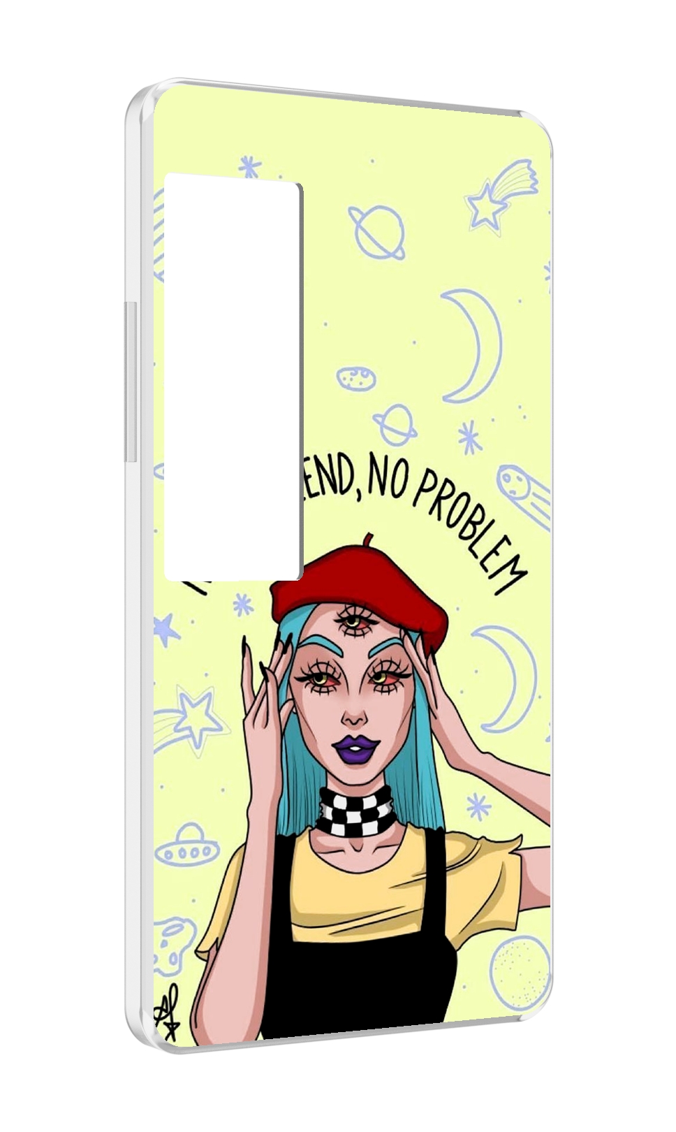 

Чехол MyPads нет-проблем-нет-мужчин женский для Meizu Pro 7 Plus, Прозрачный, Tocco