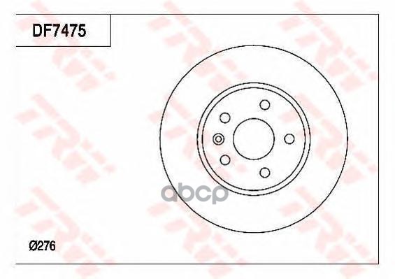 

Диск Тормозной Chevrolet Cruze Opel Astra J (R15) Передний (1Шт.) Trw Df7475